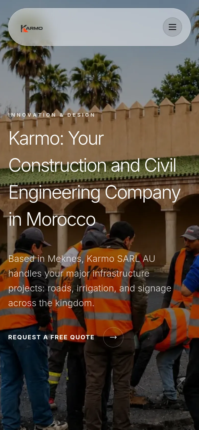 Karmo SARL AU on mobile
